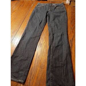 Size 4P Talbots Petite Straight Leg Mid Rise Denim Blue Jeans Casual Pants